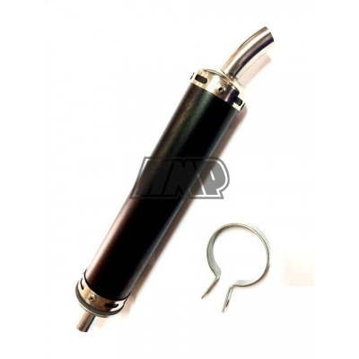 Ponteira silencioso universal inox preto